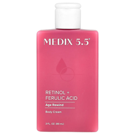 Medix 5.5, Body Cream, Age Rewind, Retinol + Ferulic Acid , 3 fl oz (89 ml)