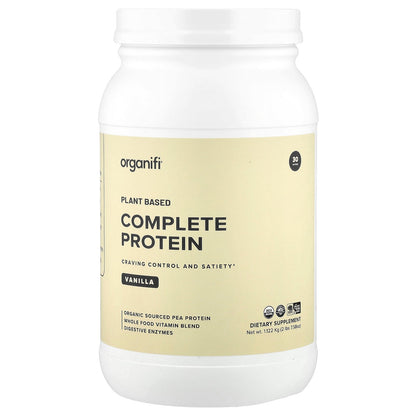 Organifi, Plant Based Complete Protein, Vanilla, 2 lbs 7.58 oz (1.122 kg)