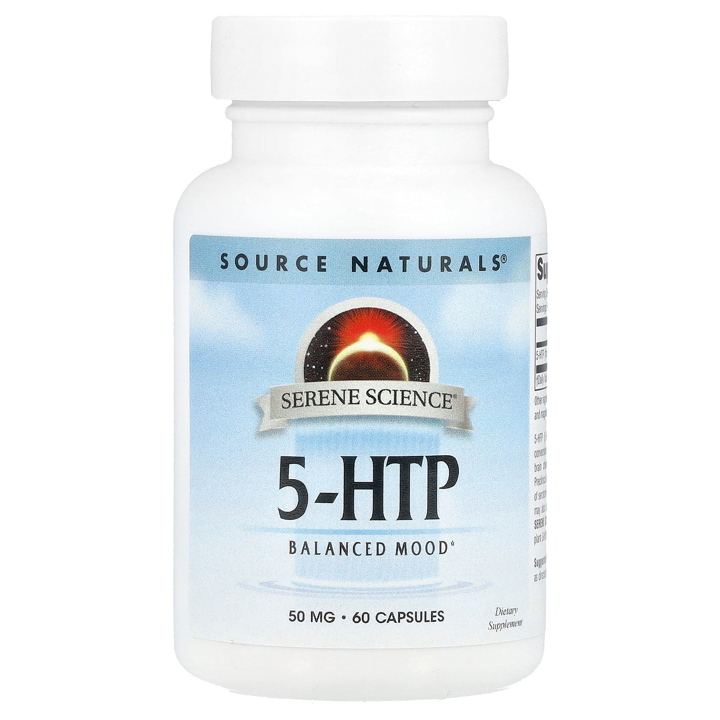 Source Naturals, Serene Science®, 5-HTP, 100 mg, 60 Capsules (50 mg per Capsule)