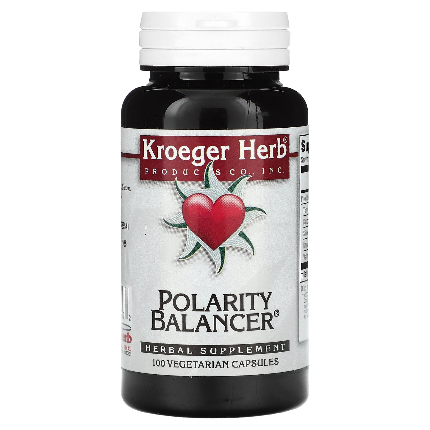 Kroeger Herb Co, Polarity Balancer, 100 Vegetarian Capsules