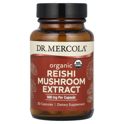 Dr. Mercola, Organic Reishi Mushroom Extract, 30 Capsules