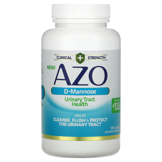 AZO, D-Mannose, Urinary Tract Health, 500 mg , 120 Capsules