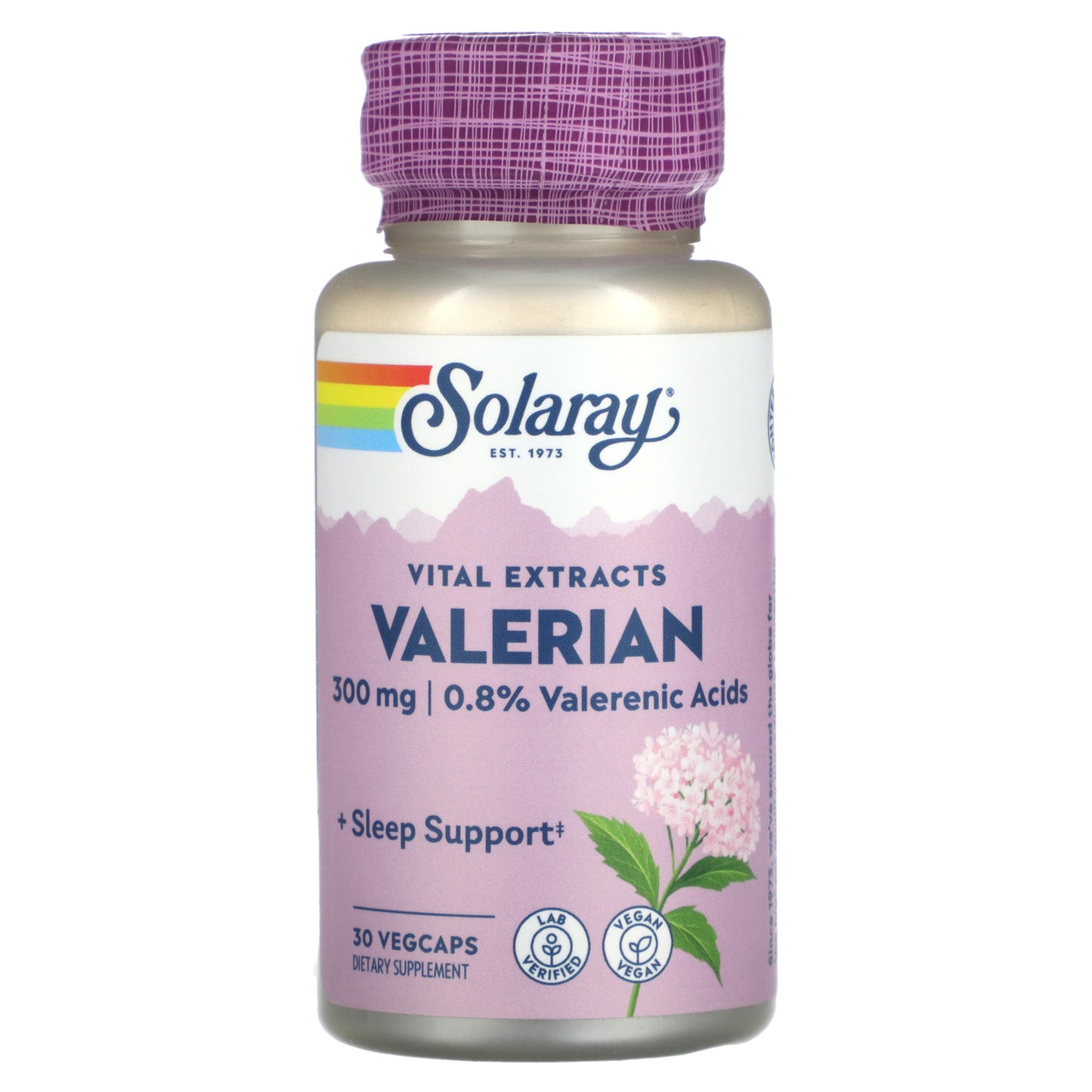 Solaray, Vital Extracts, Valerian, 300 mg, 30 VegCaps