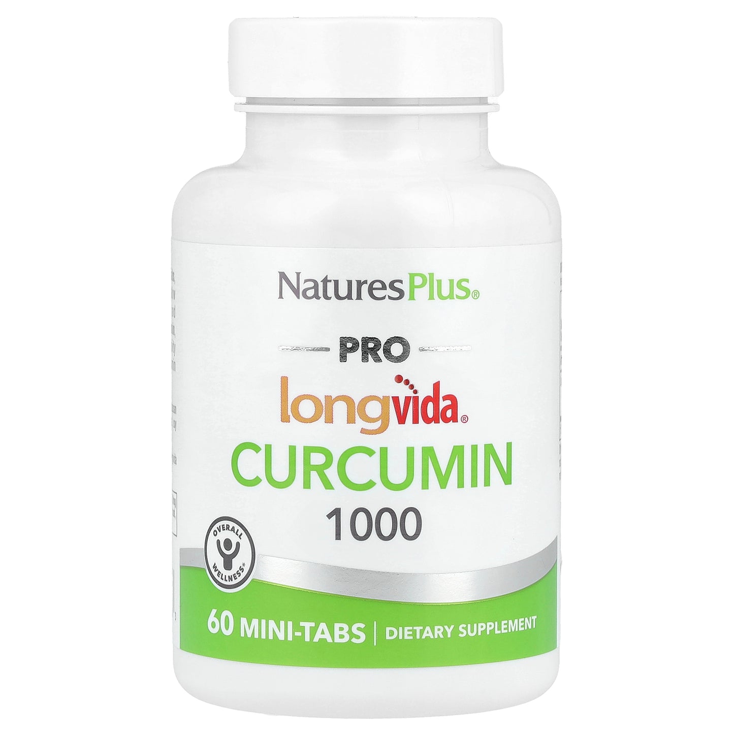 NaturesPlus, Pro Longvida®, Curcumin 1000, 60 Mini-Tabs