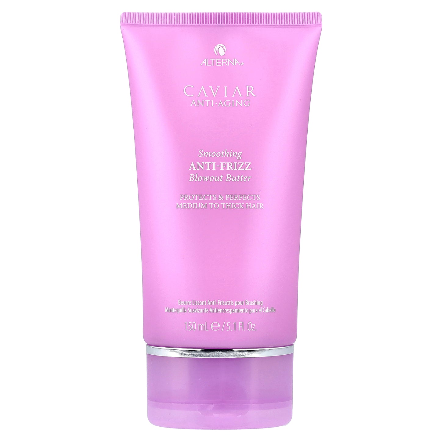 Alterna, Caviar Anti-Aging, Smoothing Anti-Frizz Blowout Butter, Medium to Thick Hair, 5.1 fl oz (150 ml)