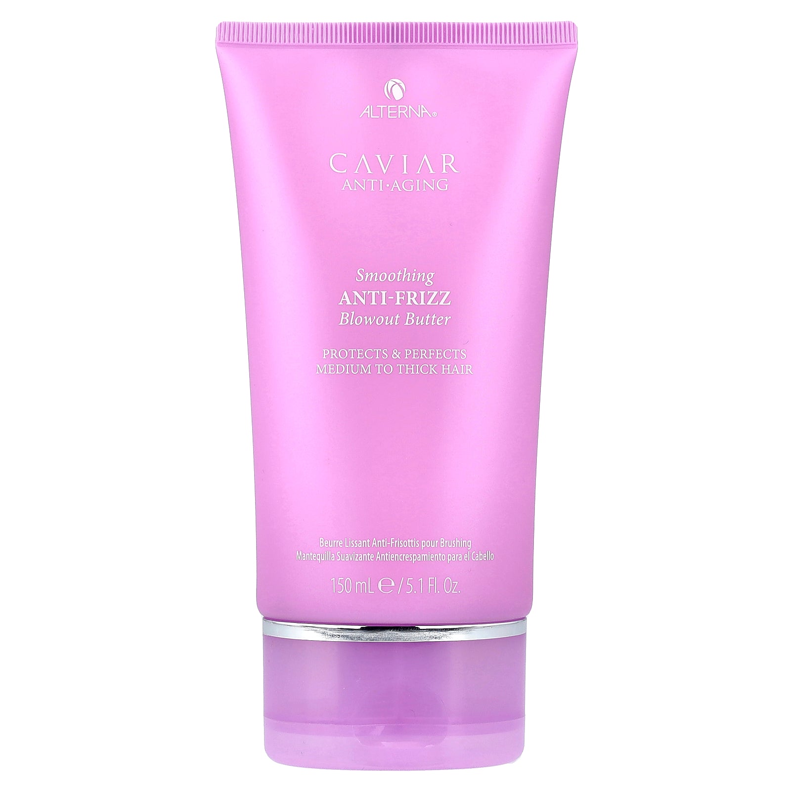 Alterna, Caviar Anti-Aging, Smoothing Anti-Frizz Blowout Butter, Medium to Thick Hair, 5.1 fl oz (150 ml)