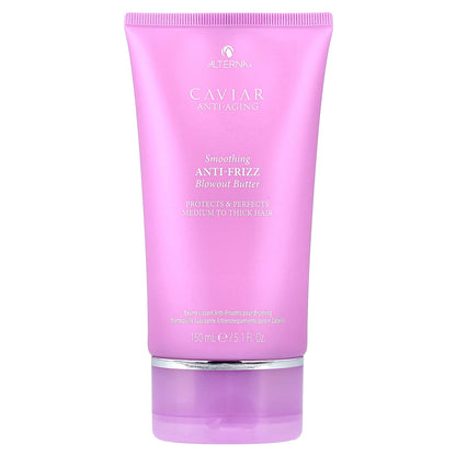 Alterna, Caviar Anti-Aging, Smoothing Anti-Frizz Blowout Butter, Medium to Thick Hair, 5.1 fl oz (150 ml)