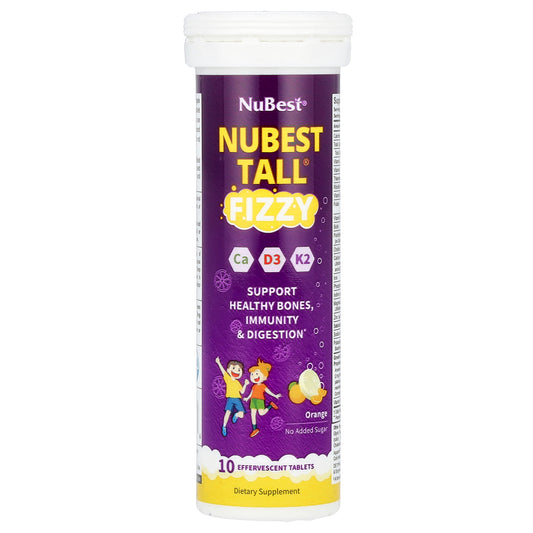 NuBest, Tall® Fizzy, Orange, 10 Effervescent Tablets