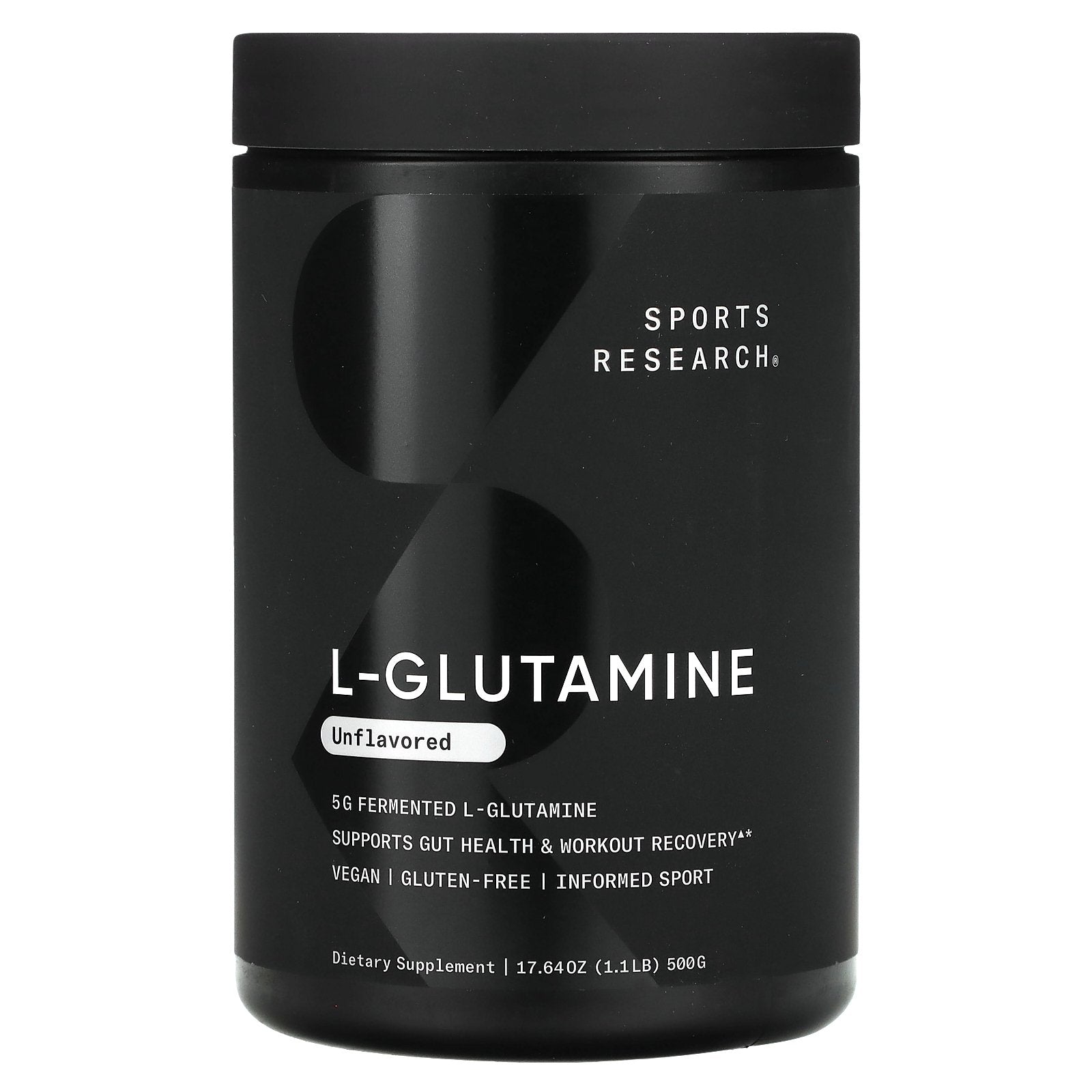 Sports Research, L-Glutamine, Unflavored, 1.1 lbs (500 g)