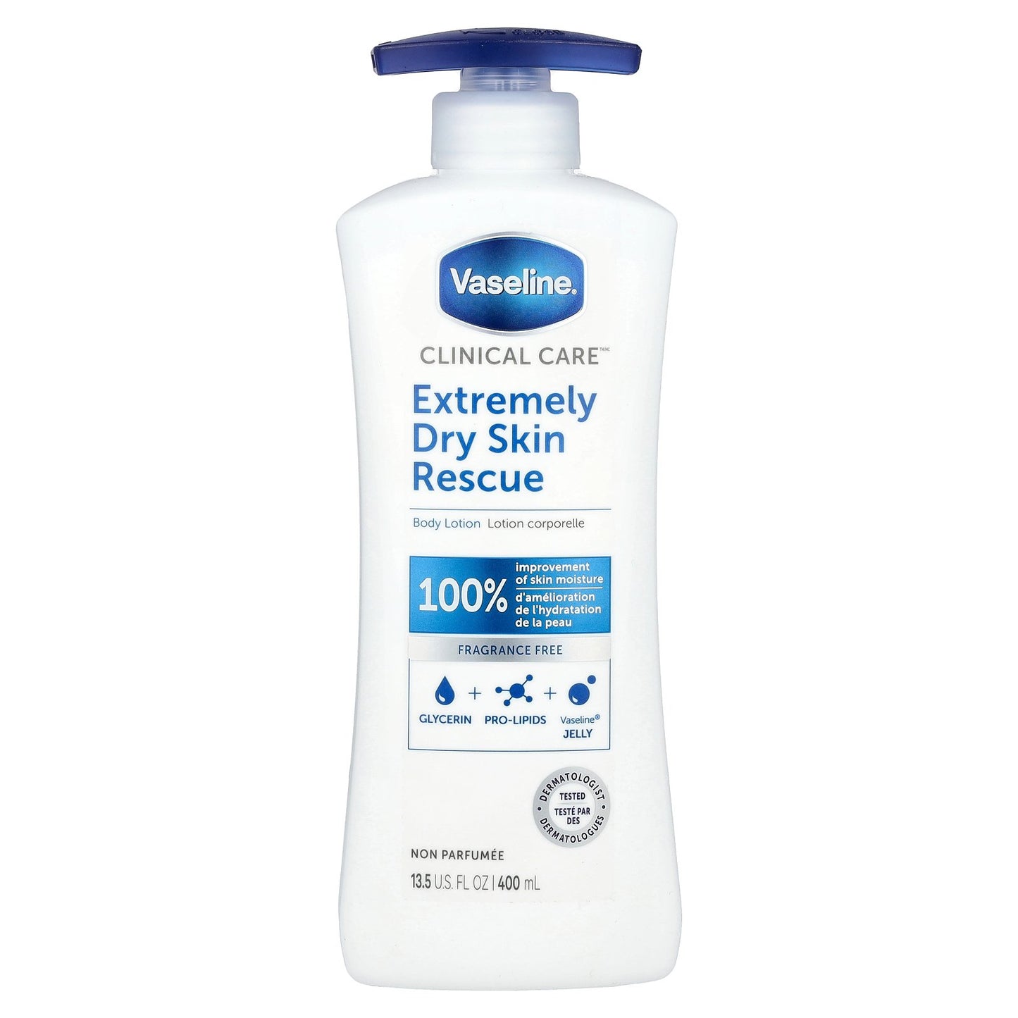 Vaseline, Clinical Care™, Extremely Dry Skin Rescue Body Lotion, Fragrance Free, 13.5 fl oz (400 ml)