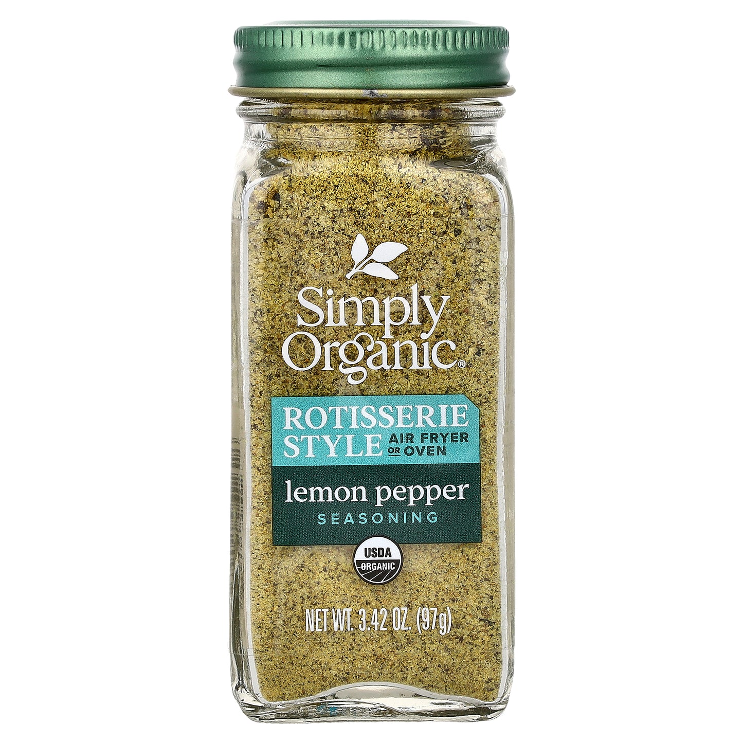 Simply Organic, Rotisserie Style Seasoning, Lemon Pepper, 3.42 oz (97 g)