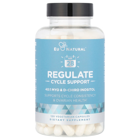 Eu Natural, Regulate, Cycle Support, 120 Vegetarian Capsules