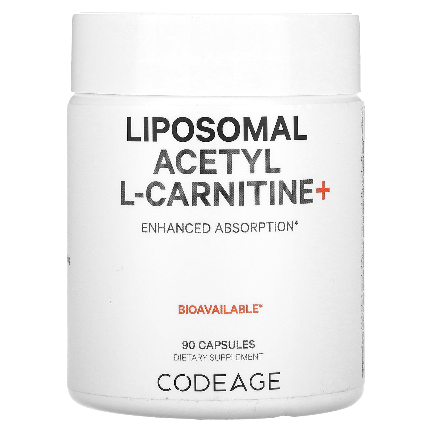 Codeage, Liposomal Acetyl L-Carnitine+, 500 mg, 90 Capsules