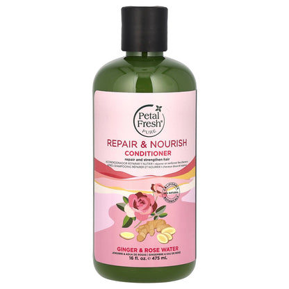 Petal Fresh, Pure, Repair & Nourish Conditioner, Ginger & Rose Water, 16 fl oz (475 ml)