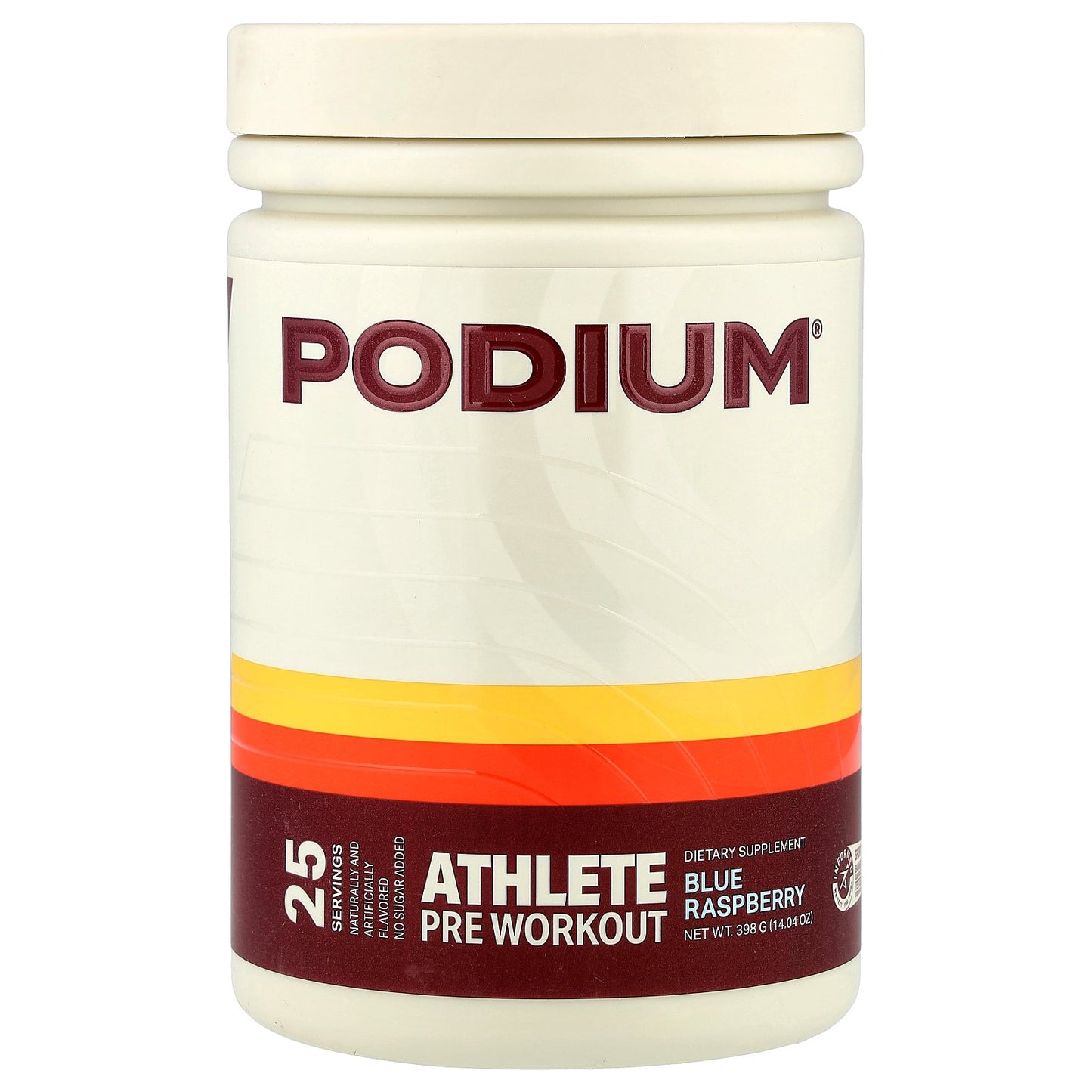 Podium Nutrition, Athlete Pre Workout, Blue Raspberry, 14.04 oz (398 g)