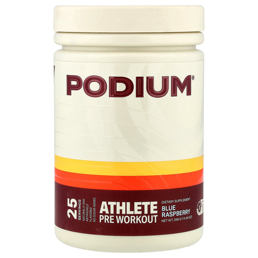 Podium Nutrition, Athlete Pre Workout, Blue Raspberry, 14.04 oz (398 g)