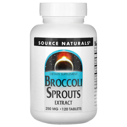 Source Naturals, Broccoli Sprouts Extract, 250 mg, 120 Tablets (126 mg per Tablet)