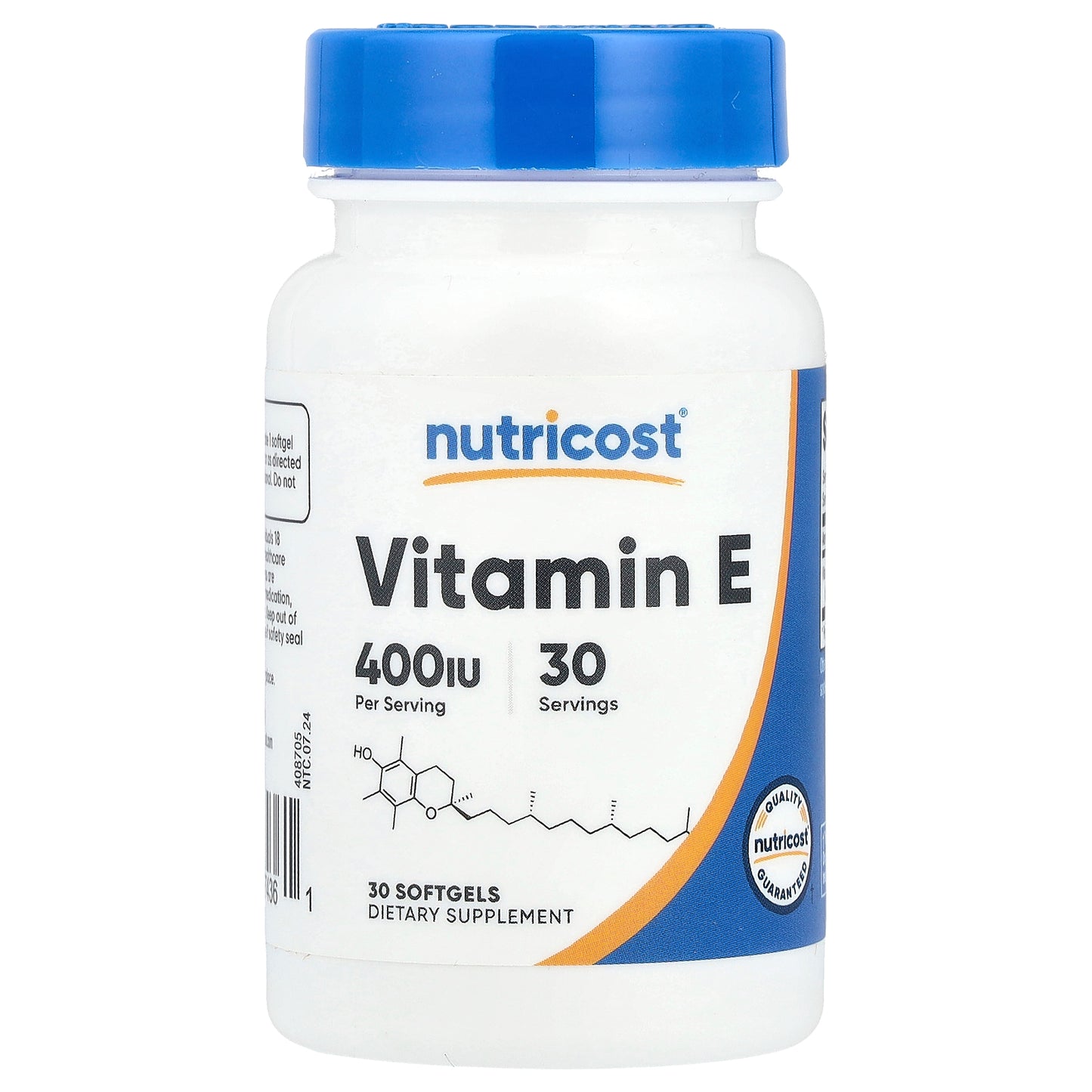 Nutricost, Vitamin E, 400 IU, 30 Softgels