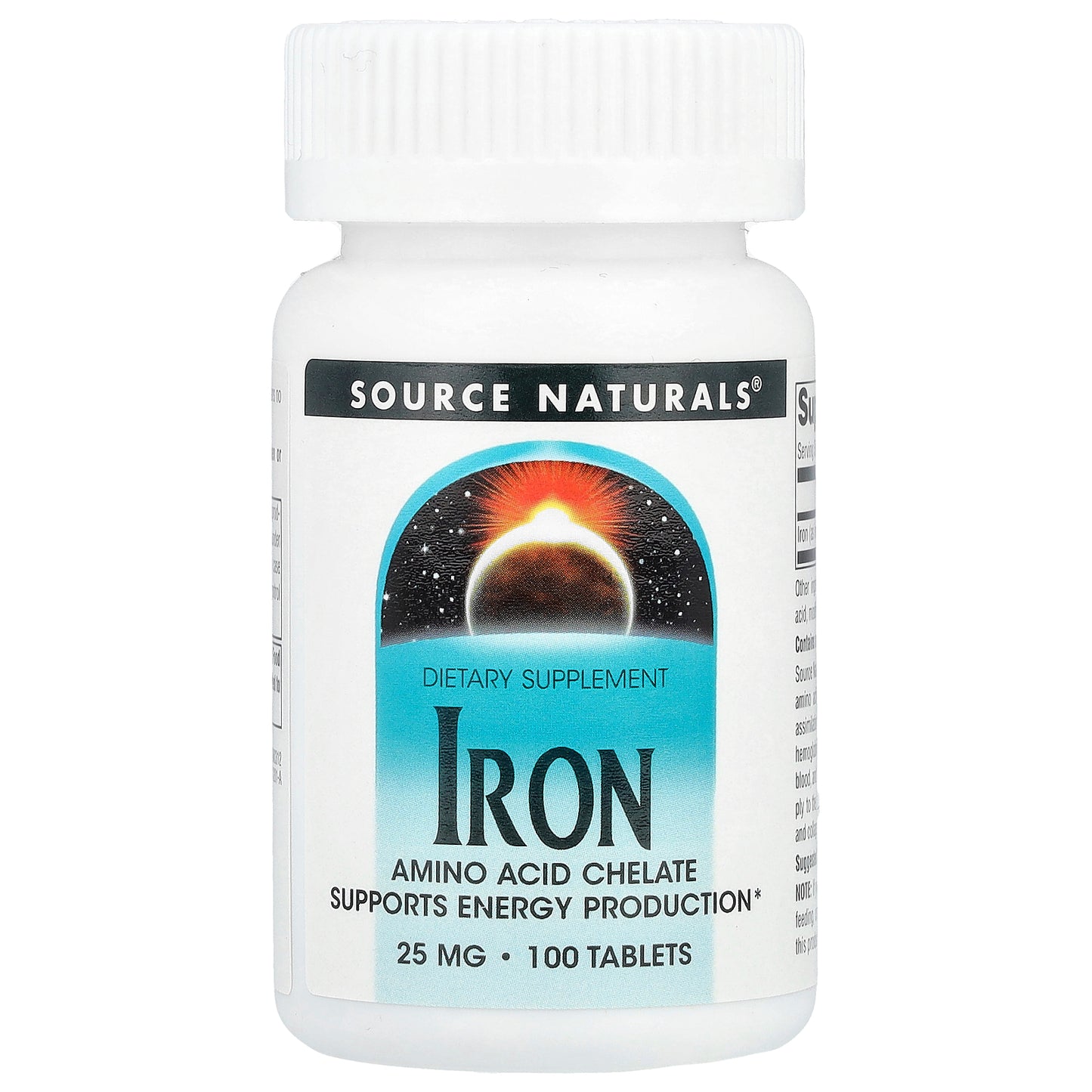 Source Naturals, Iron, 25 mg, 100 Tablets