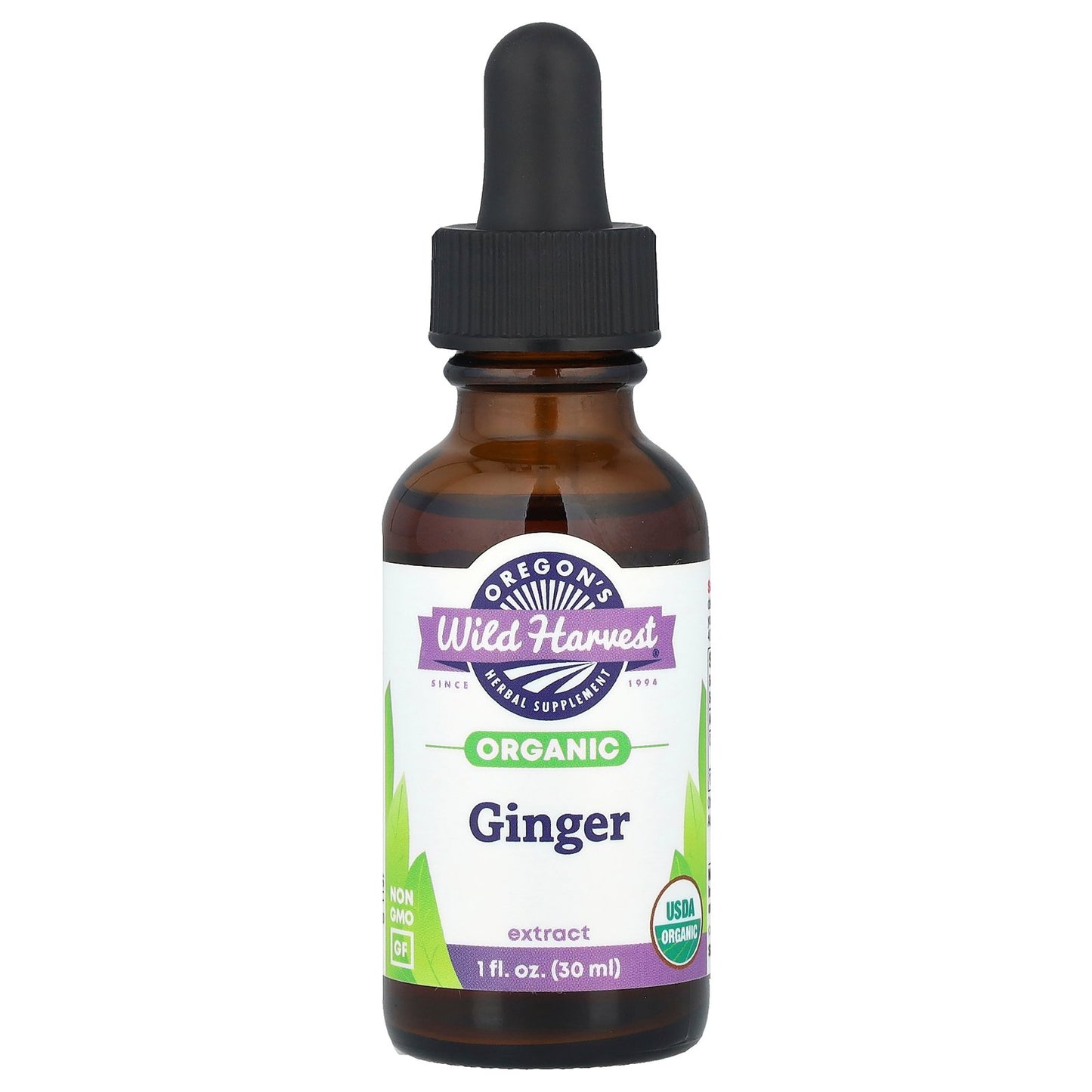 Oregon's Wild Harvest, Organic Ginger Extract, 1 fl oz (30 ml)