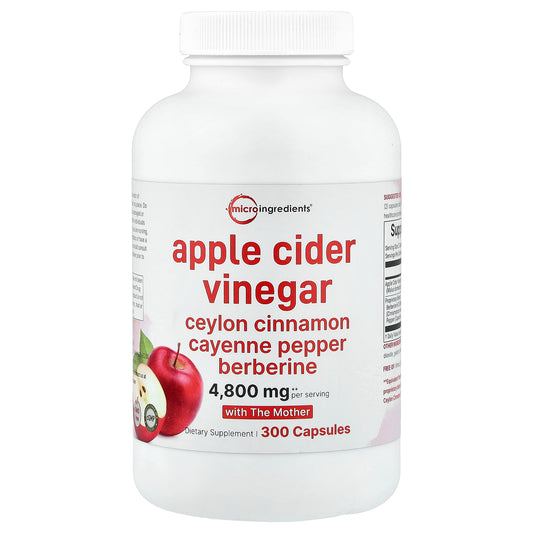 Micro Ingredients, Apple Cider Vinegar With The Mother, 300 Capsules