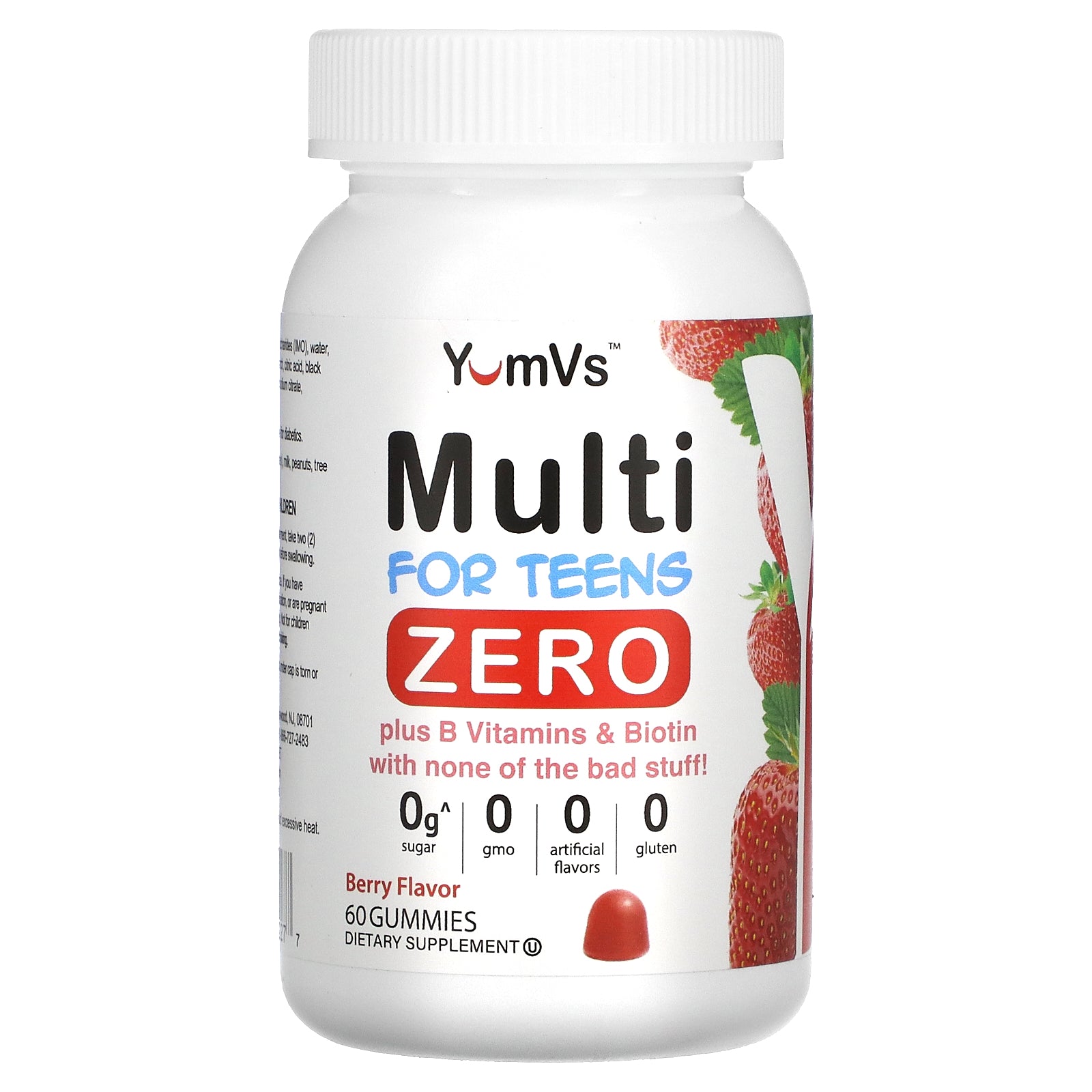 YumV's, Multi, For Teens, Zero, Berry, 60 Gummies