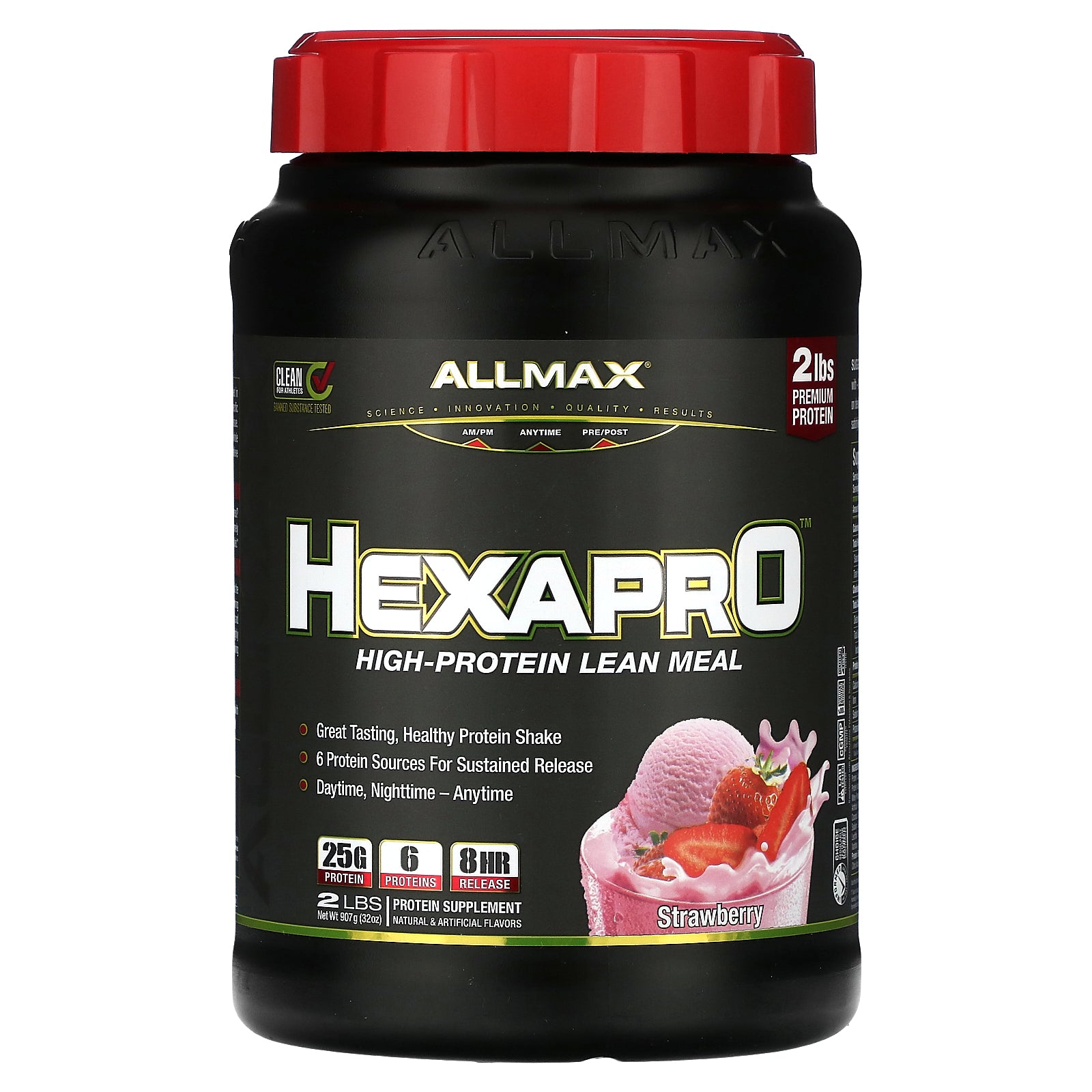 ALLMAX, Hexapro™, High-Protein Lean Meal, Strawberry, 2 lbs (907 g)