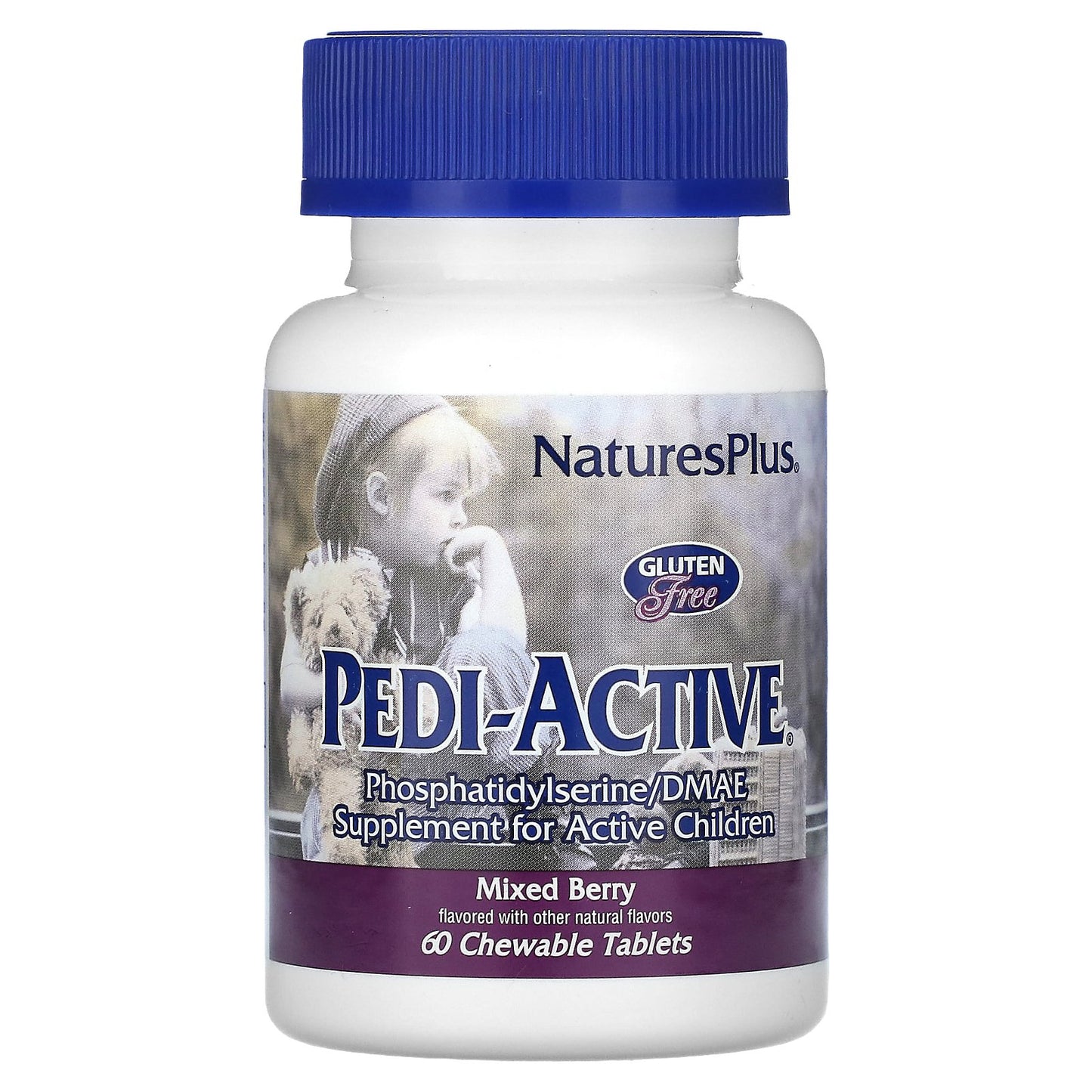 NaturesPlus, Pedi-Active®, Mixed Berry, 60 Chewable Tablets