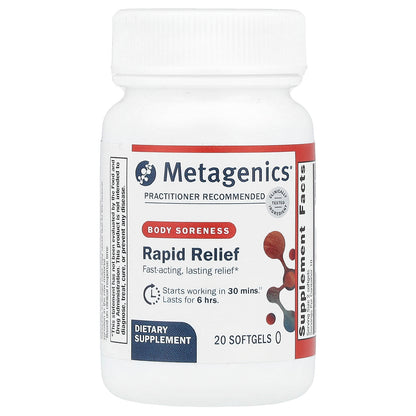 Metagenics, Rapid Relief, Body Soreness , 20 Softgels