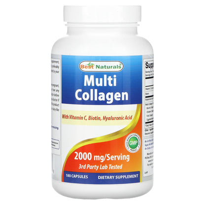 Best Naturals, Multi Collagen, 180 Capsules