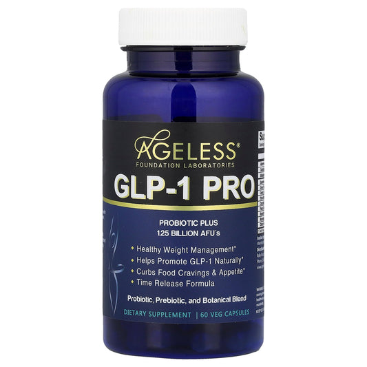 Ageless Foundation Laboratories, GLP-1 PRO, 60 Veg Capsules