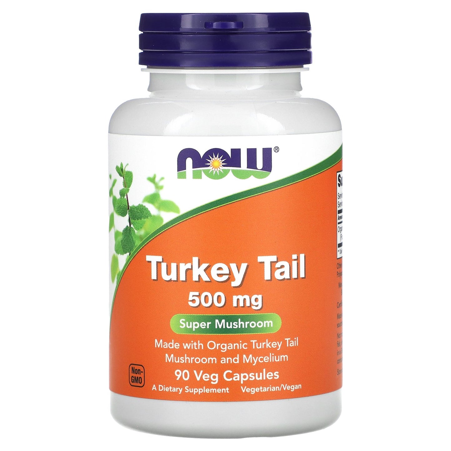 NOW Foods, Turkey Tail, 500 mg, 90 Veg Capsules