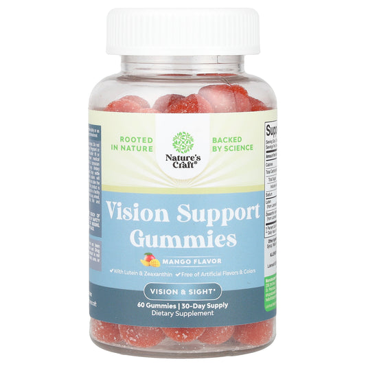 Nature's Craft, Vision Support Gummies, Mango , 60 Gummies