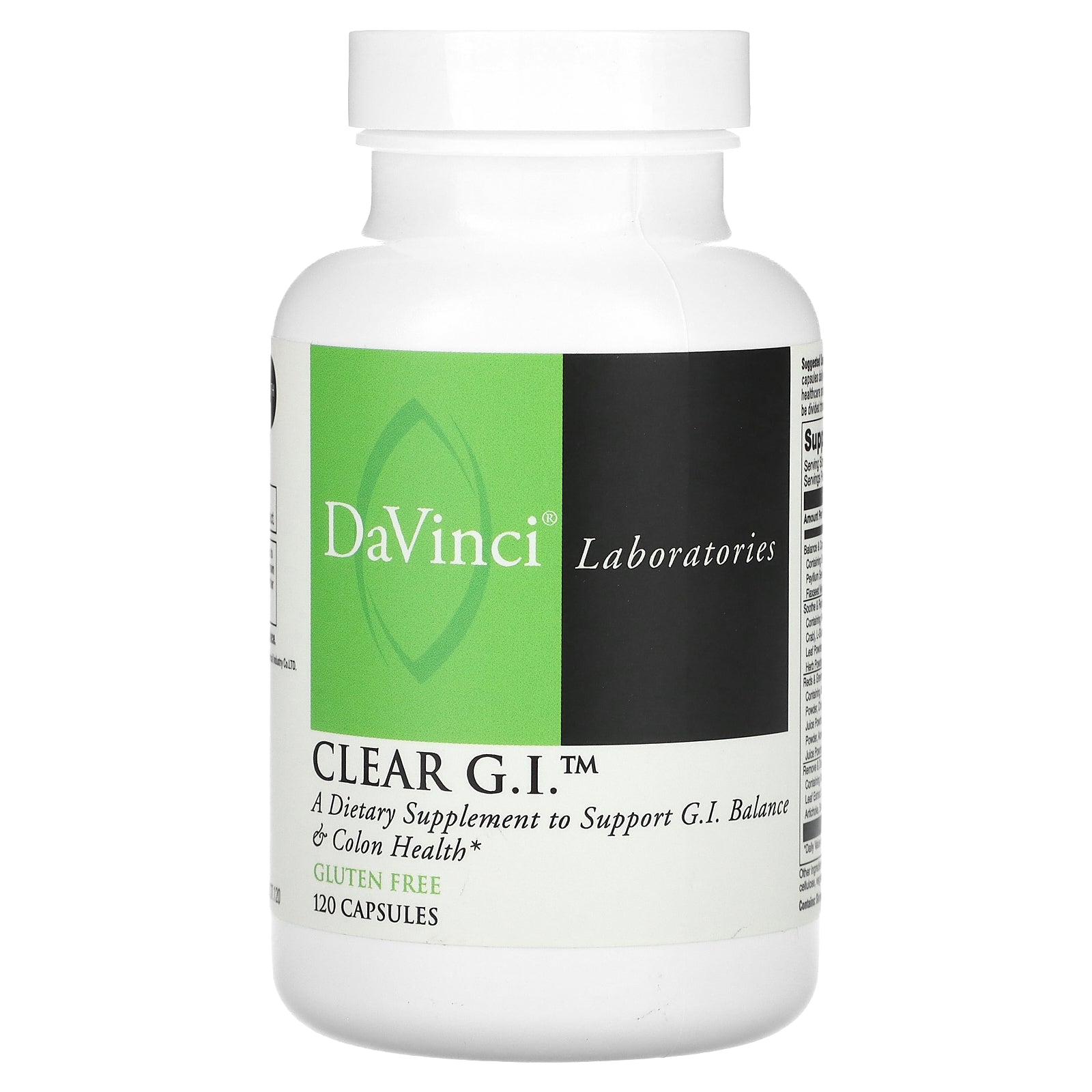 DaVinci Laboratories, Clear G.I., 120 Capsules