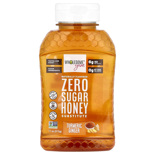 Wholesome Yum, Zero Sugar Honey Substitute, Turmeric Ginger, 11 oz (312 g)