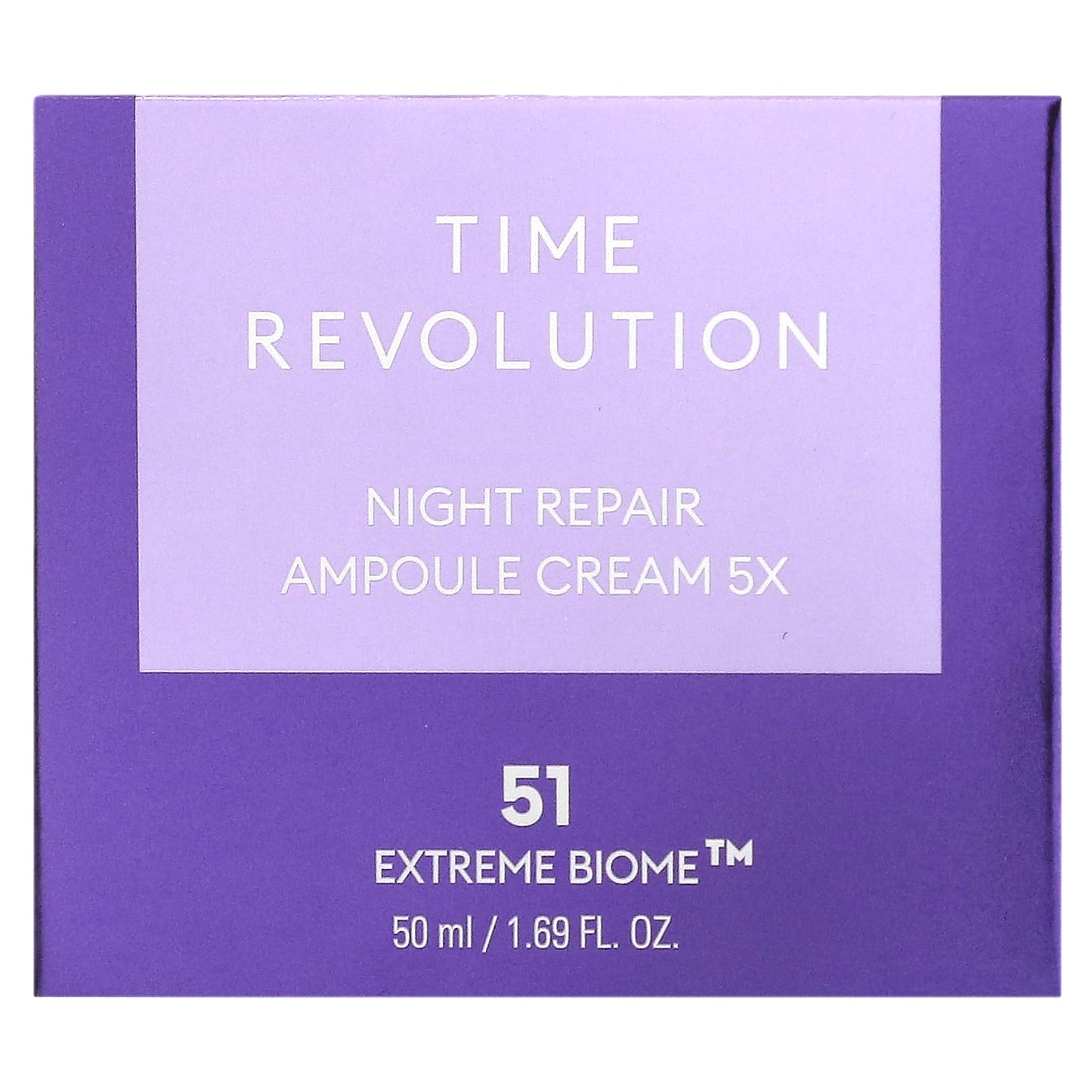 Missha, Time Revolution, Night Repair Ampoule Cream 5x, 1.69 fl oz (50 ml)