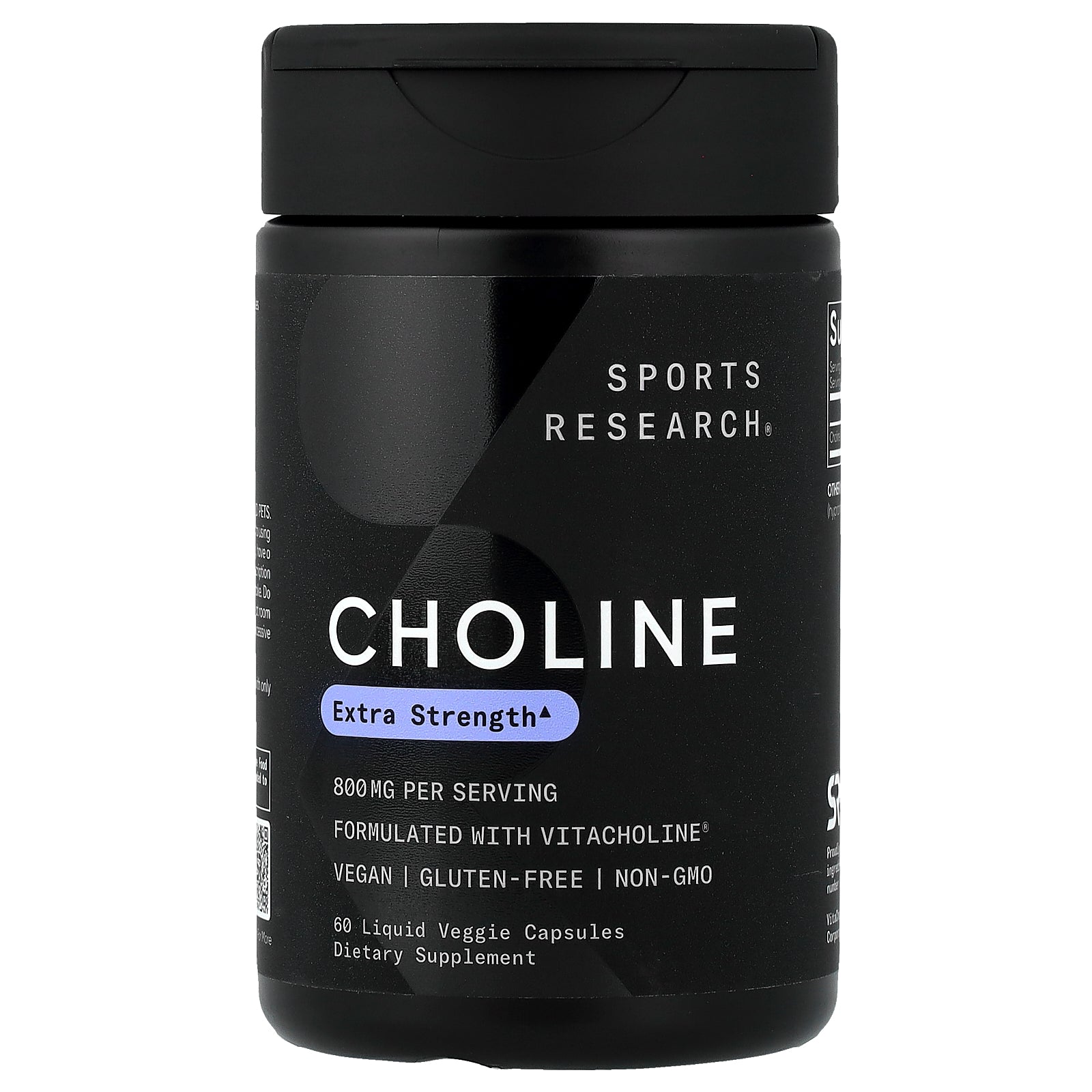 Sports Research, Choline, 60 Liquid Veggie Capsules (400 mg per Capsule)