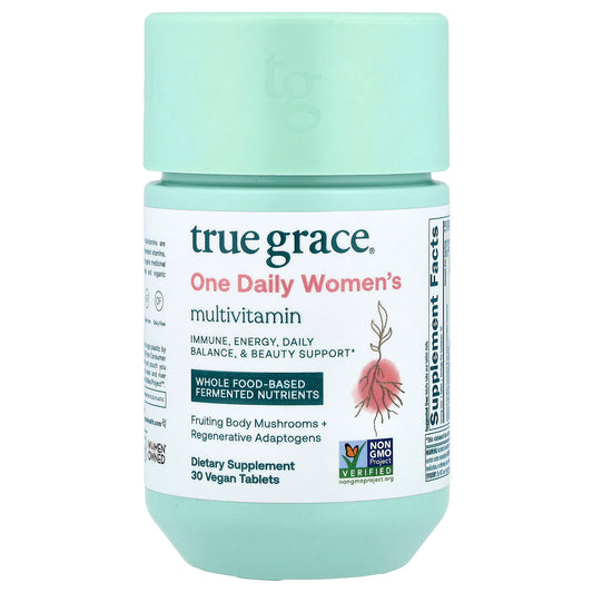 True Grace, One Daily Women's Multivitamin, 30 Vegan Tablets