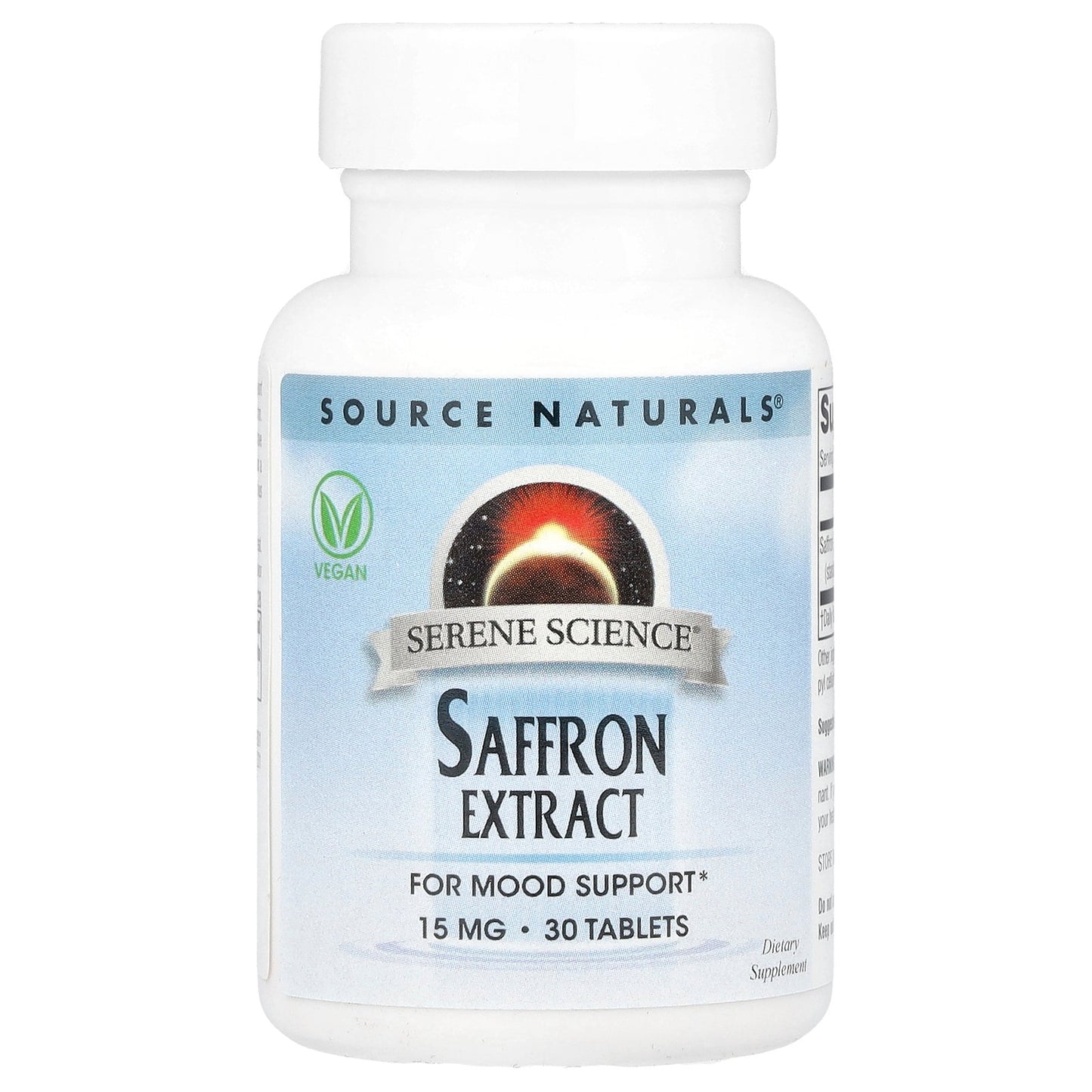 Source Naturals, Serene Science®, Saffron Extract, 15 mg, 30 Tablets