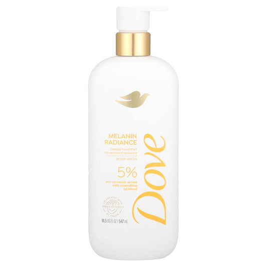 Dove, Body Wash, Melanin Radiance, 18.5 fl oz (547 ml)