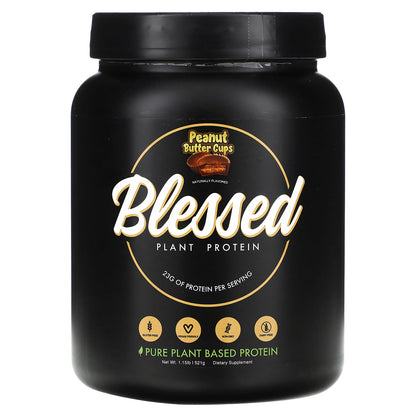 Blessed, Plant Protein, Peanut Butter Cups, 1.15 lb (521 g)