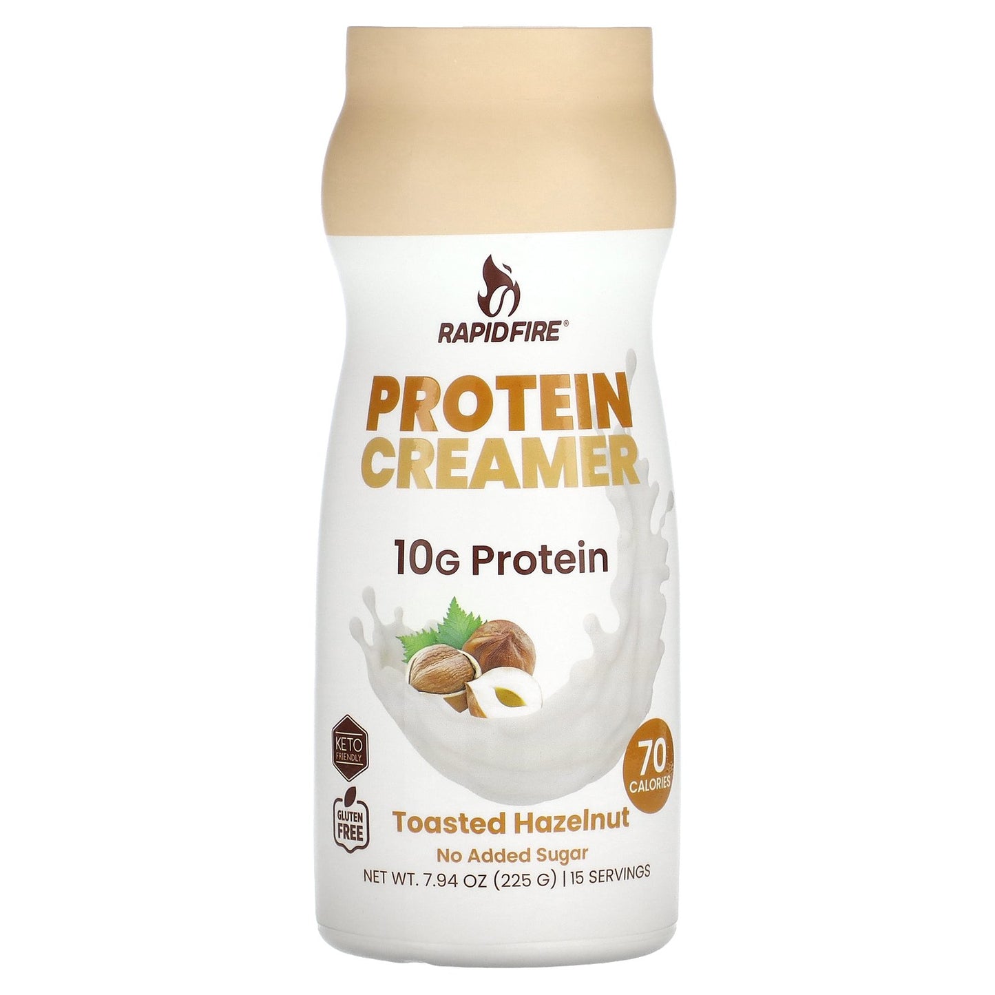 RAPIDFIRE, Protein Creamer, Toasted Hazelnut , 7.94 oz (225 g)