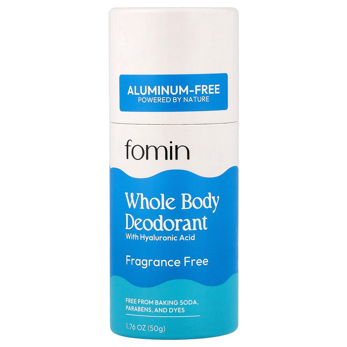 fomin, Whole Body Deodorant, Aluminum-Free, Fragrance Free, 1.76 oz (50 g)