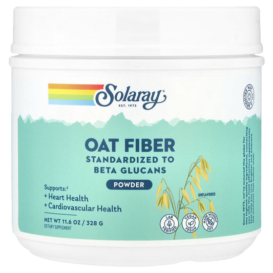 Solaray, Oat Fiber Powder, Unflavored, 11.6 oz (328 g)