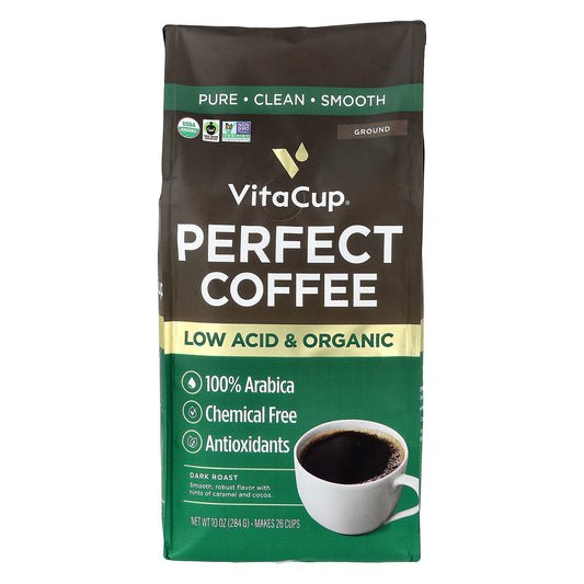 VitaCup, Perfect Coffee, Ground, Dark Roast, 10 oz (284 g)
