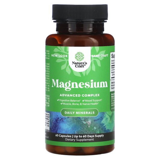 Nature's Craft, Magnesium, Advanced Complex, 60 Capsules