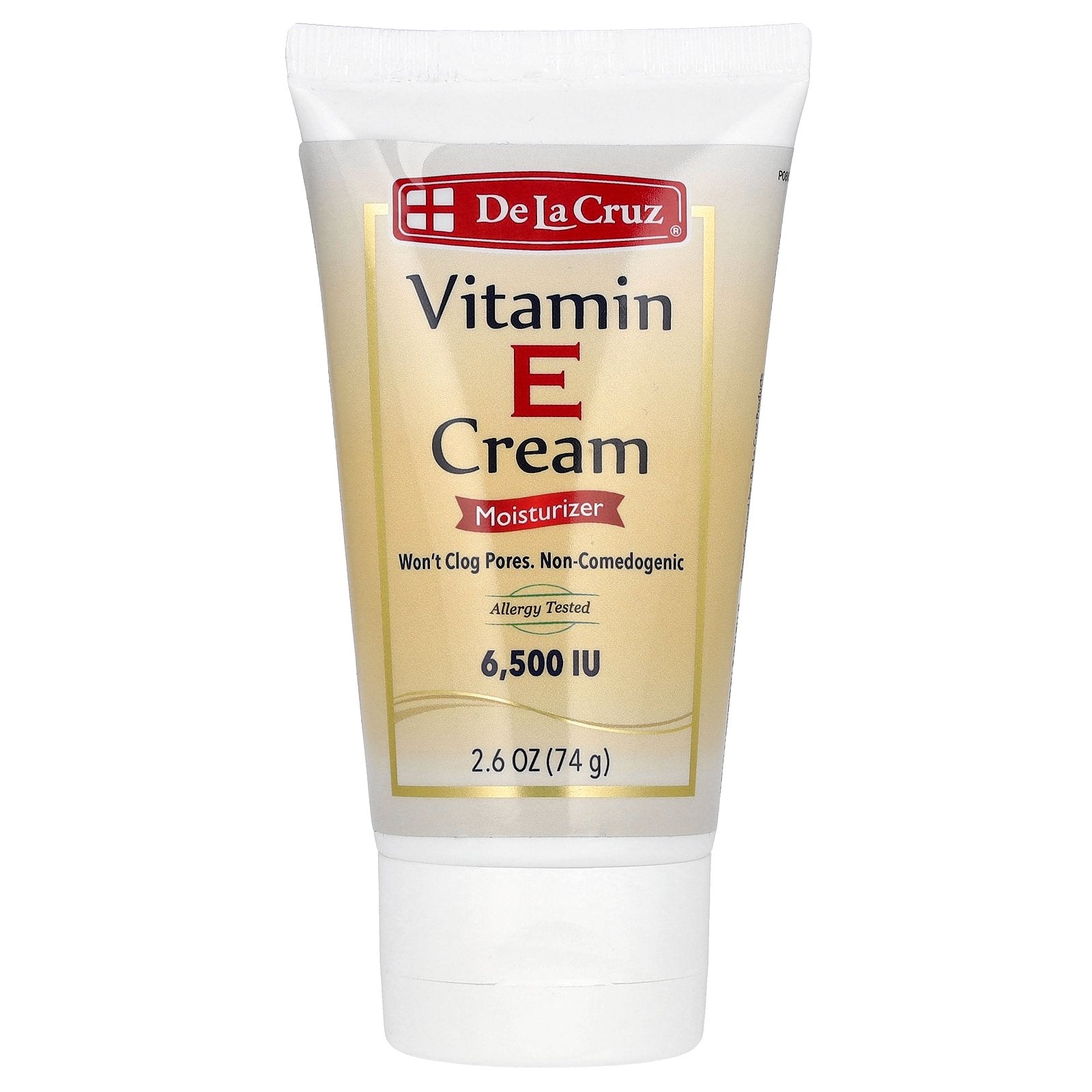 De La Cruz, Vitamin E Cream, Moisturizer, 2.6 oz (74 g)