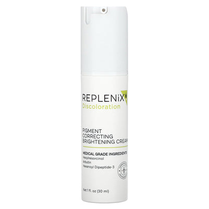 Replenix, Discoloration, Pigment Correcting Brightening Cream, 1 fl oz (30 ml)