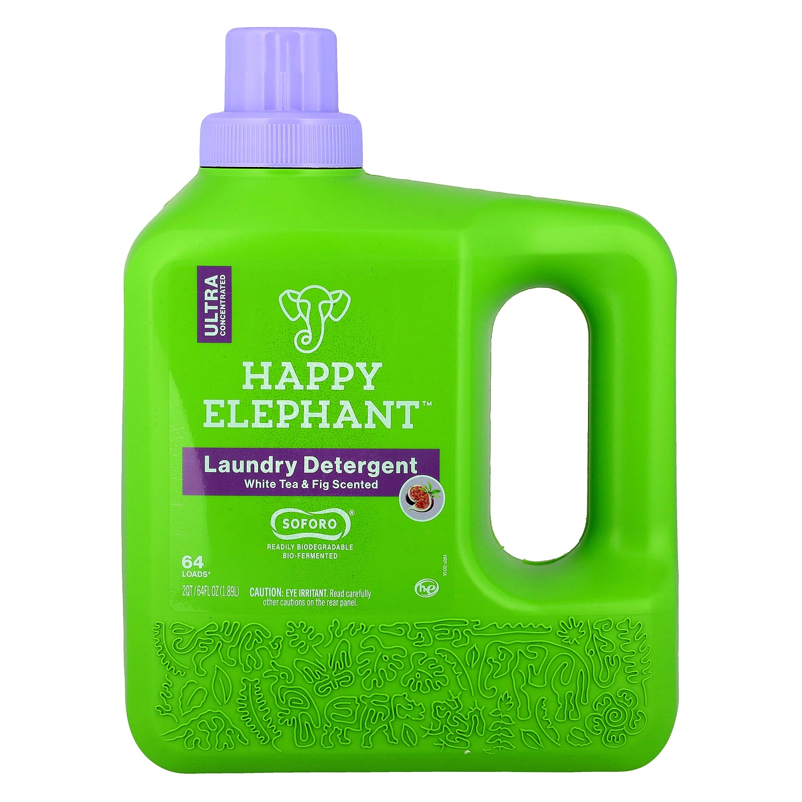 Happy Elephant, Laundry Detergent, White Tea & Fig, 64 fl oz (1.89 l)