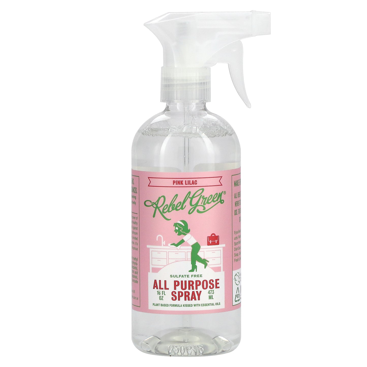 Rebel Green, All Purpose Spray, Pink Lilac, 16 fl oz (473 ml)